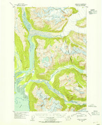 Juneau D-3 1953 topographic map thumbnail