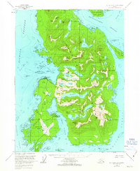 Ketchikan A-5 1955 topographic map thumbnail