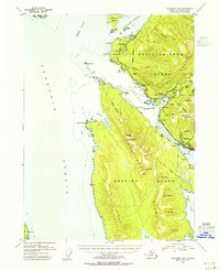 Ketchikan B-6 1953 topographic map thumbnail