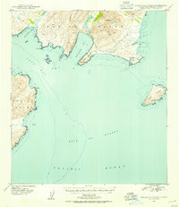 Kodiak B-1 and B-2 1949 topographic map thumbnail