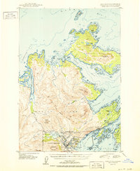 Kodiak D-2 1951 topographic map thumbnail