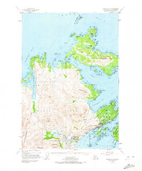 Kodiak D-2 1949 topographic map thumbnail