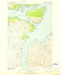 Kodiak D-3 1950 topographic map thumbnail