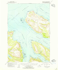 Kodiak D-5 1954 topographic map thumbnail