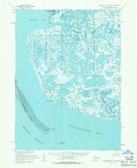 Kuskokwim Bay D-6 topographic map thumbnail
