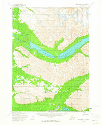 Lake Clark C-3 1954 topographic map thumbnail