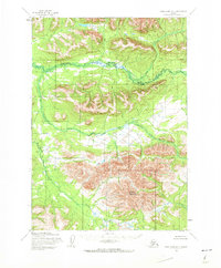 Lake Clark D-7 1954 topographic map thumbnail