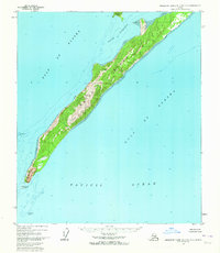 Middleton Island D-1 and D-2 1955 topographic map thumbnail