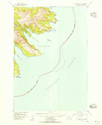 Mount Katmai A-1 1951 topographic map thumbnail