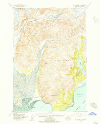 Mount Katmai A-3 1951 topographic map thumbnail