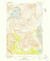Mount Katmai A-4 1951 topographic map thumbnail