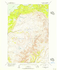 Mount Katmai B-6 1951 topographic map thumbnail
