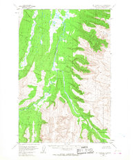 Mount Katmai D-1 1953 topographic map thumbnail