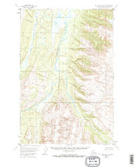 Mount Katmai D-1 1953 topographic map thumbnail