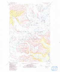 Mt. Katmai B-2 1951 topographic map thumbnail