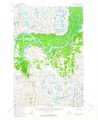 Naknek D-6 1952 topographic map thumbnail