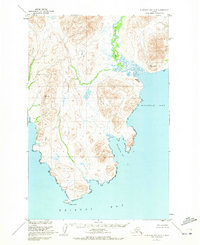 Nushagak Bay D-6 1950 topographic map thumbnail