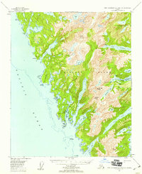 Port Alexander B-3 and B-4 topographic map thumbnail