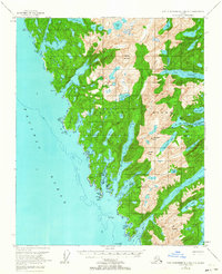 Port Alexander B-3 and B-4 1951 topographic map thumbnail
