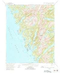 Port Alexander B-3 and B-4 1951 topographic map thumbnail
