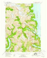 Port Alexander D-3 1951 topographic map thumbnail