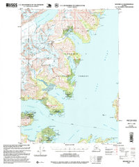 Seward D-4 1995 topographic map thumbnail