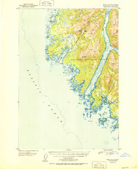 Sitka D-8 1950 topographic map thumbnail