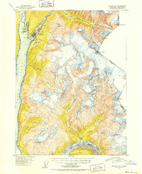Skagway B-1 1951 topographic map thumbnail