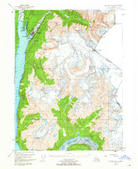 Skagway B-1 1949 topographic map thumbnail