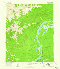 Tanana C-1 1956 topographic map thumbnail