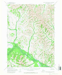 Taylor Mountains B-5 1954 topographic map thumbnail