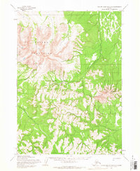 Taylor Mountains D-4 1954 topographic map thumbnail