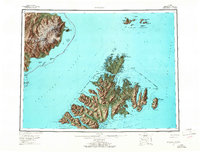 Afognak 1952 topographic map thumbnail