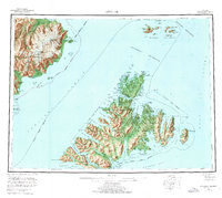 Afognak 1952 topographic map thumbnail