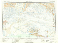 Bering Glacier 1950 topographic map thumbnail