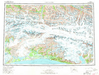 Bering Glacier 1959 topographic map thumbnail