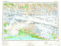 Bering Glacier 1959 topographic map thumbnail