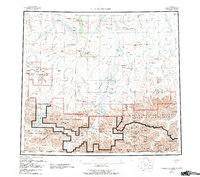Chandler Lake 1956 topographic map thumbnail