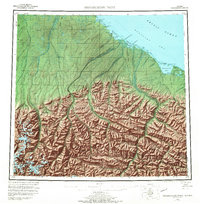 Demarcation Point 1955 topographic map thumbnail