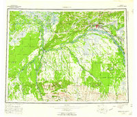 Fairbanks 1952 topographic map preview