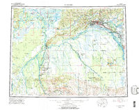 Fairbanks 1956 topographic map thumbnail