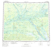 Fort Yukon topographic map thumbnail