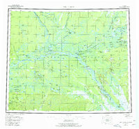 Fort Yukon 1956 topographic map thumbnail