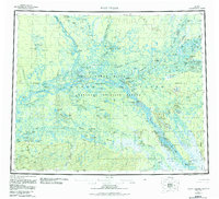 Fort Yukon 1956 topographic map thumbnail