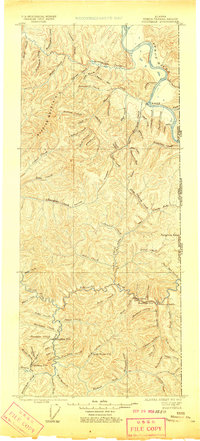 Fortymile 1899 topographic map thumbnail
