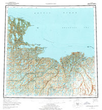 Harrison Bay 1955 topographic map thumbnail