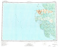 Hooper Bay 1953 topographic map thumbnail
