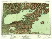 Iliamna 1952 topographic map preview