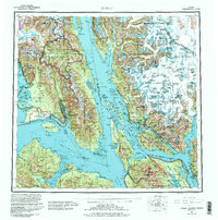 Juneau 1962 topographic map thumbnail