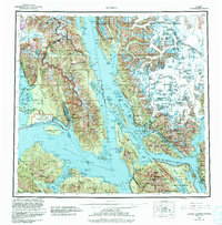 Juneau 1962 topographic map thumbnail